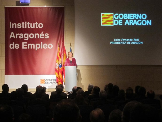 La presidenta del Gobierno de Aragón, Luisa Fernanda Rudi.