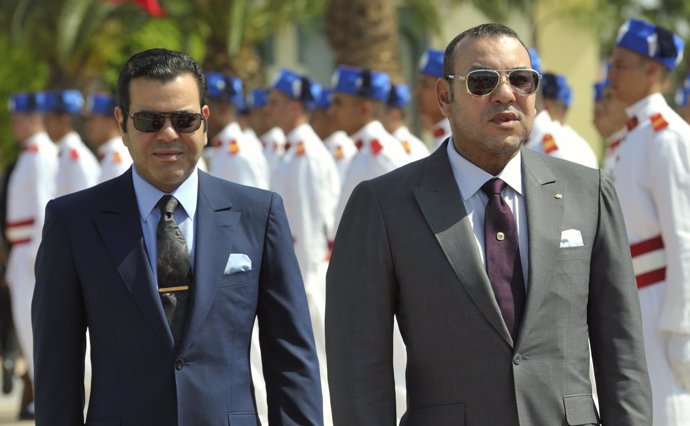 El rey de Marruecos, Mohammed VI, y su hermano, mulay Rachid