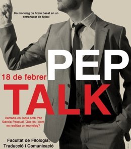 CArtel del espectáculo 'Pep TAlk'