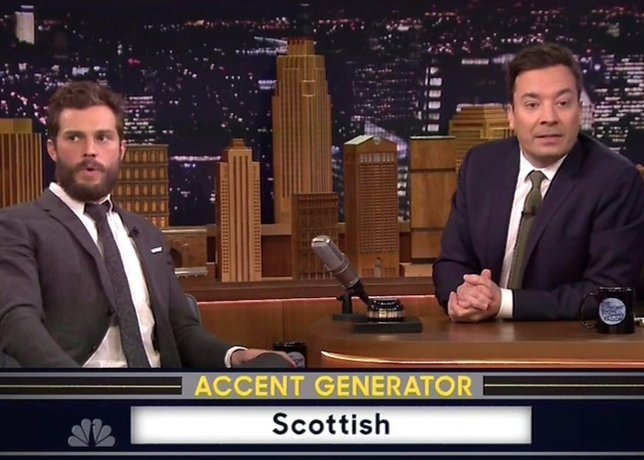 Jamie Dornan y Jimmy Fallon y sus Cincuenta acentos de Grey