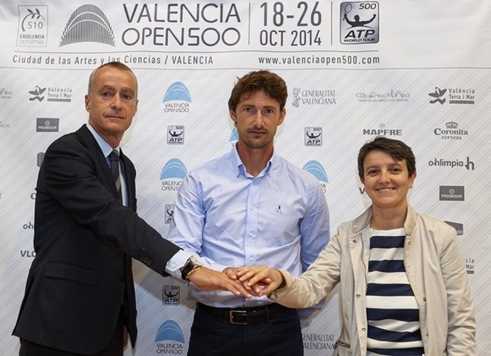 David Serrahima, Juan Carlos Ferrero y María Ángeles Vidal
