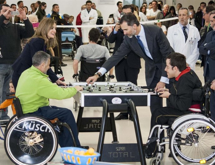 Reyes en el hospital paraplégicos