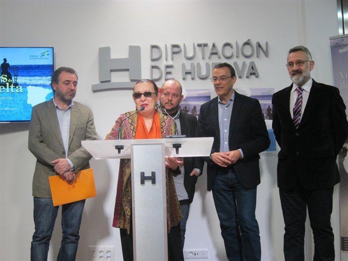 La artista Martirio, junto  a Jeromo Segura e Ignacio Caraballo. 