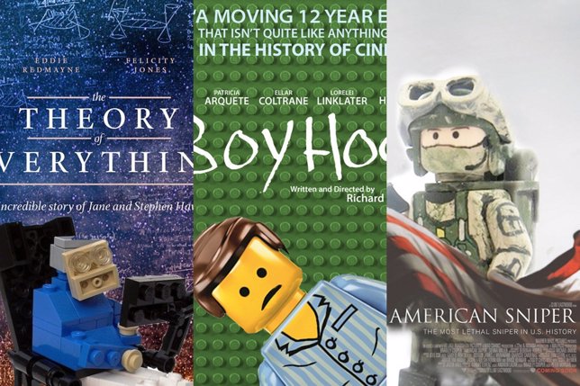 Carteles de las películas nominadas a los Oscar, en versión LEGO