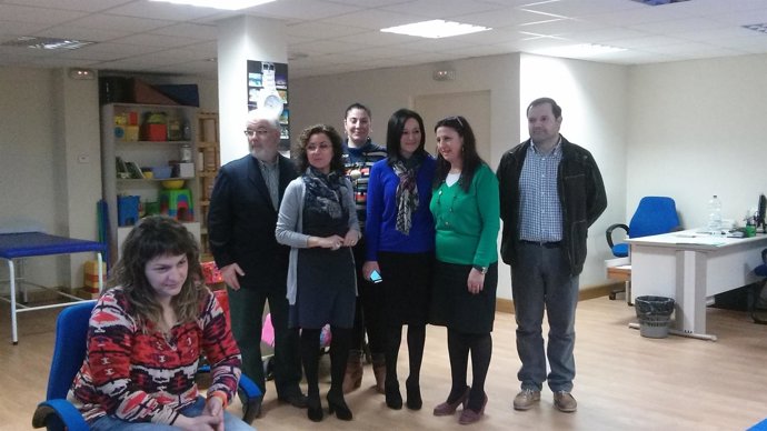 Crespín y Baena en la visita a Acpacys