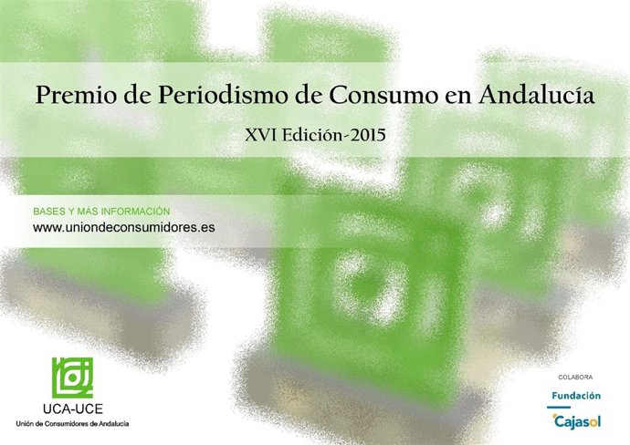Cartel del Premio Periodismo de Consumo en Andalucía 2015
