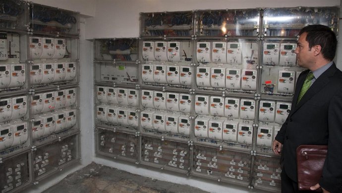 Imagen de los contadores inteligentes instalados opr Iberdrola