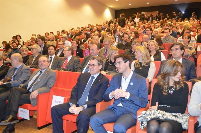 Artur Mas y Antoni Postius, en un acto en Lleida