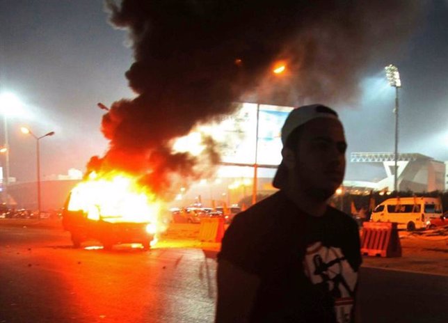 Enfrentamientos en El Cairo tras un partido de fút