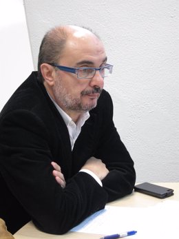 El secretario general del PSOE-Aragón, Javier Lambán