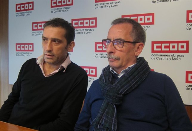Vicente Andrés y Ramón Górriz antes de la rueda de prensa