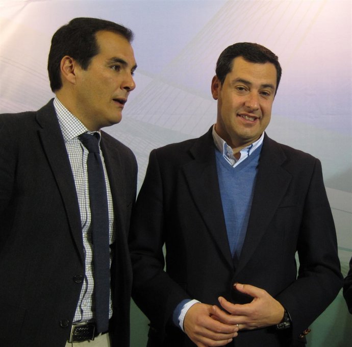 Juanma Moreno con José Antonio Nieto