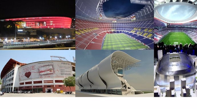 Estadios de fútbol en España
