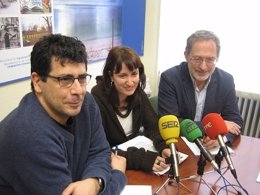 Los concejales del Grupo Municipal de IU en el Ayuntamiento de Valladolid