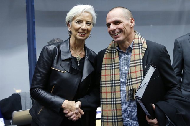  Lagarde  Y El Ministro Varoufakis