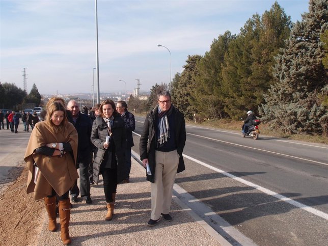Gamarra, en la zona de la nueva acera   
