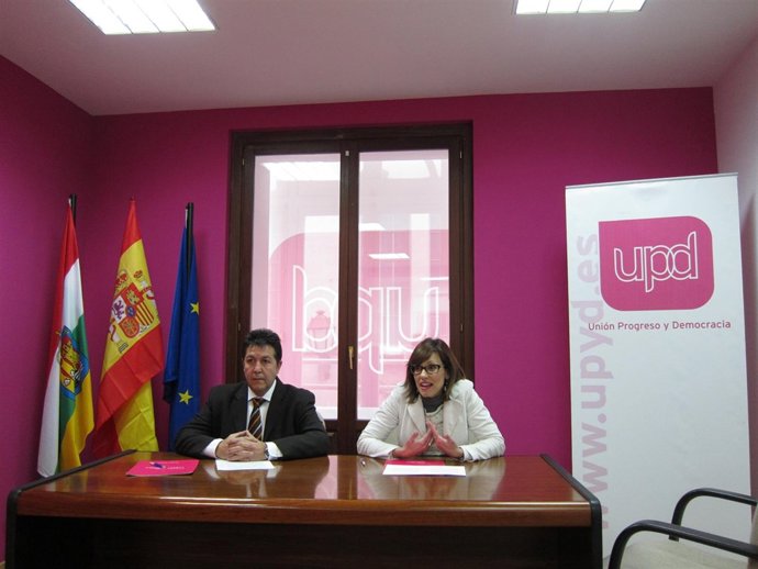 Guinoa y Cabrera, en la rueda de prensa