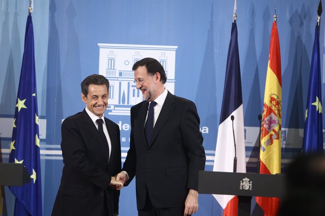 Rajoy Y Sarkozy En Rueda De Prensa En Moncloa