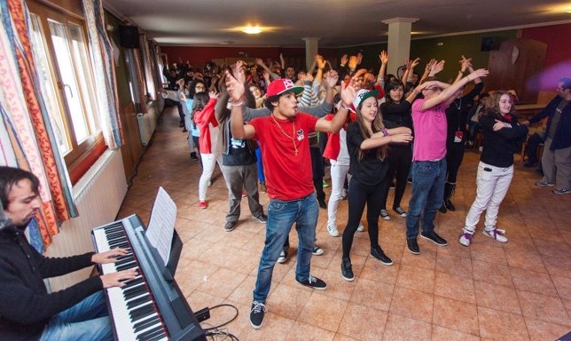 Encuentro CaixaEscena celebrado en 2013 en Arantza.