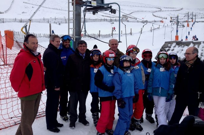 Laureano León en la estación de esquí 'La Covatilla'