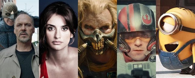 Algunos de los protagonistas de las películas que se estrenarán este 2015.