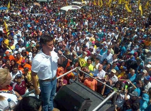 El líder opositor venezolano Leopoldo López