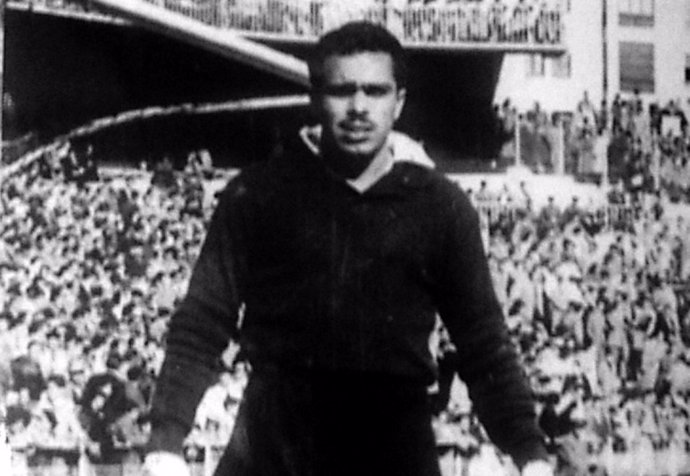 Juan Ortega, portero del Racing en la década de los 50