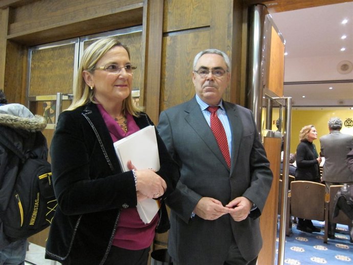 Garrido y Martínez Asensio, antes de la conferencia