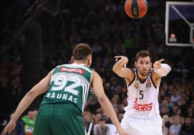 Rudy Fernández ante el Zalgiris Kaunas