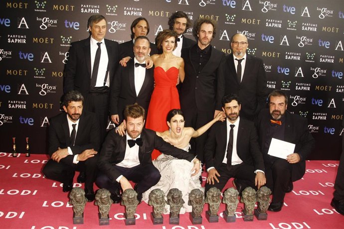 Foto del equipo de 'La isla Mínima' en los Premios Goya 2015