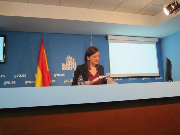 María José Català en la rueda de prensa posterior al pleno del Consell