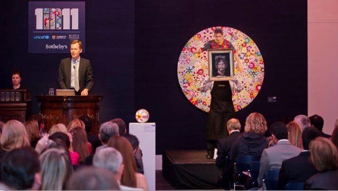 Subasta del cuadro de Francesco Vezzoli inspirado en Gerard Piqué