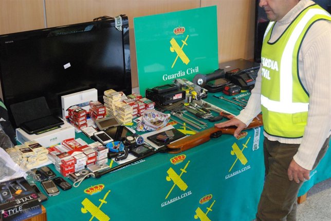 Material intervenido en 'Operación Boyardo'.