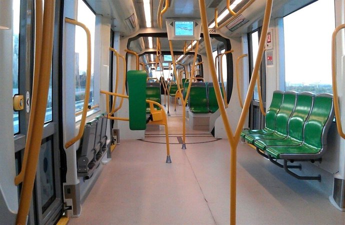 Interior del metro de Málaga