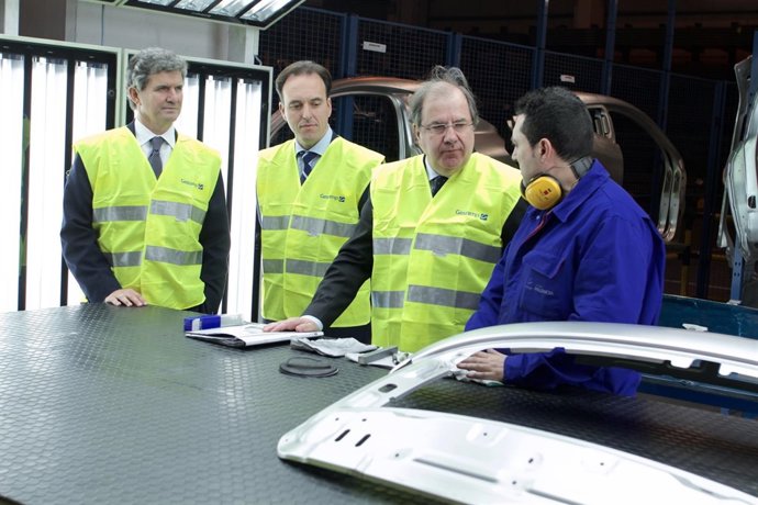 Herrera durante la visita a Gestamp