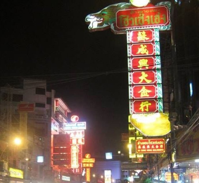 Barrio chino en Tailandia