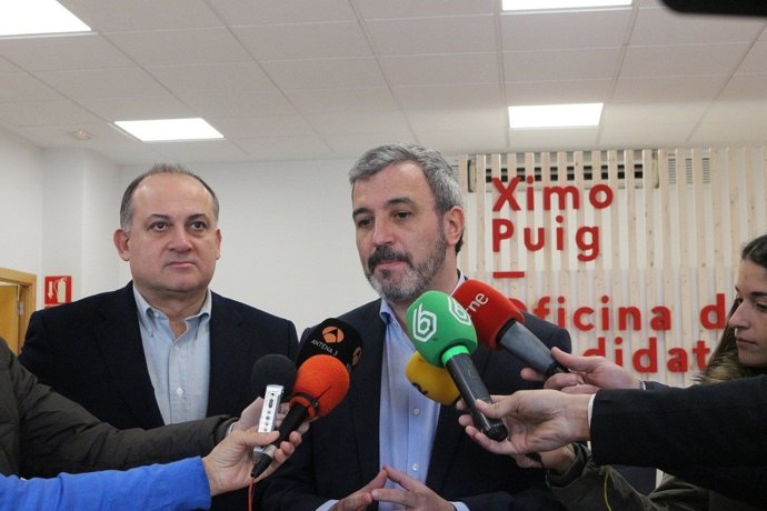 Calabuig y Collboni en Valencia