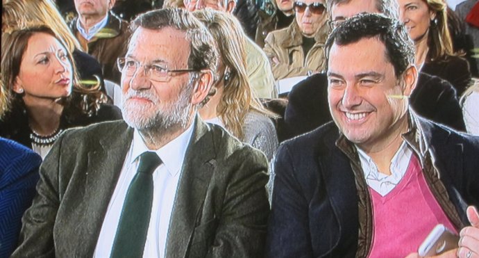 Rajoy junto a Moreno