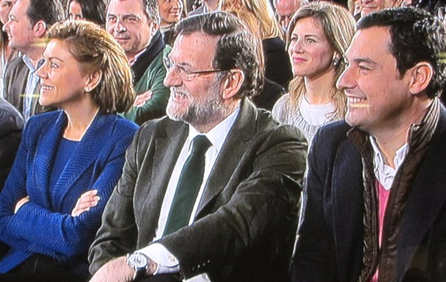 Rajoy, entre Cospedal y Moreno