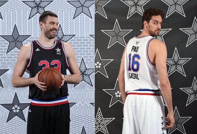 Los hermanos Gasol, Pau y Marc, se enfrentarán en el All Star de la NBA