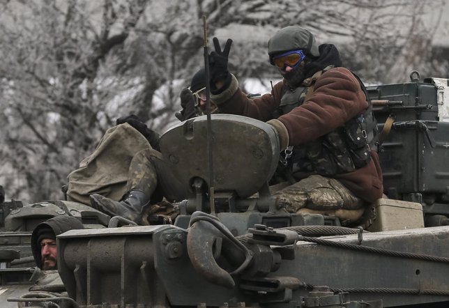 Tanque de combate en Ucrania
