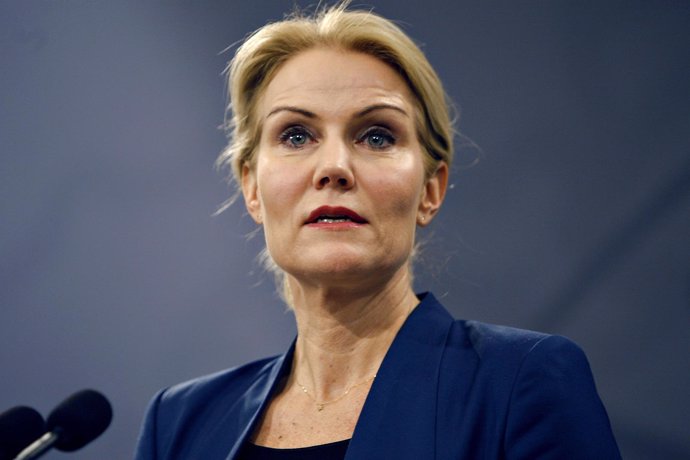 La primera ministra danesa, Helle Thorning-Schmidt, en rueda de prensa