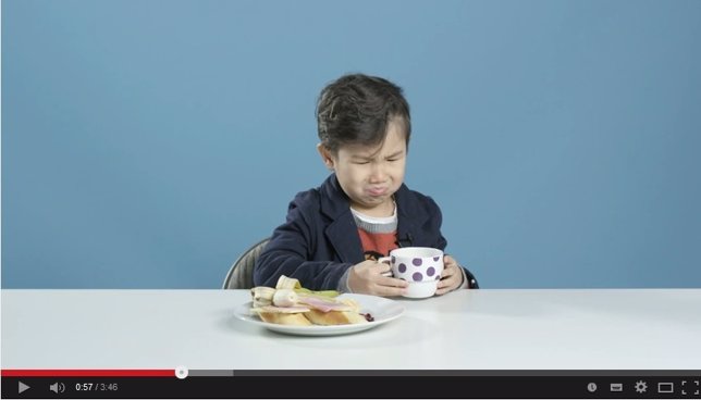 Vídeo de niños con desayunos