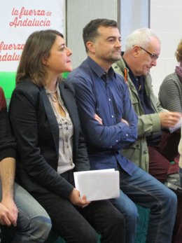 Cortés, junto a Maíllo y Lara