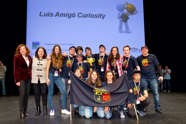 Luis Amigó, equipo ganador del torneo de robótica First Lego.