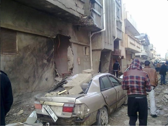 Bombardeo sobre Libia