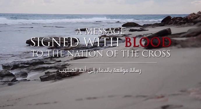 Mensaje de Estado Islámico en decapitación de cristianos egipcios