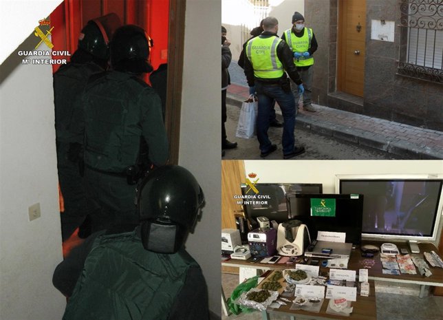 Imagen del operativo para desarticular el punto de distribución de droga