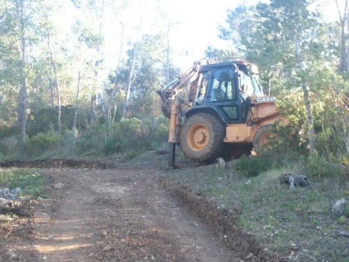 Obras camí castellet