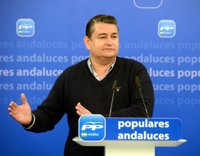Sanz (PP-A) dice que no tiene "ninguna noticia" de que pueda ser nombrado delegado del Gobierno en Andalucía